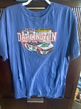 Darlington Raceway Throwback Weekend Blue Graphic Tee